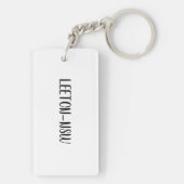 Acryl-Schlüsselanhänger mit Foto von Leeton Schlüsselanhänger (Rückseite)