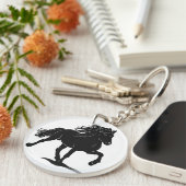 Acryl Schlüsselanhänger mit Islandpferd (Vorderseite rechts)