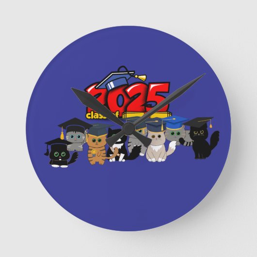 Acryl-Schlüsselanhänger Runde Wanduhr (Vorderseite)