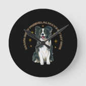 Acryl-Schlüsselanhänger Runde Wanduhr (Vorderseite)