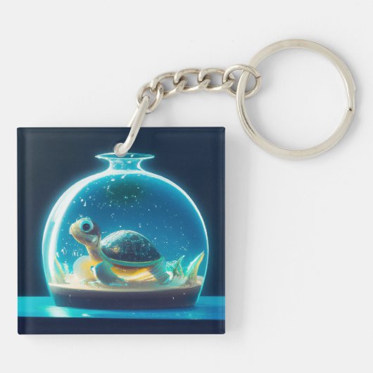 Acryl-Schlüsselanhänger Schlüsselanhänger (Rückseite)