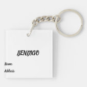 Acryl-Schlüsselanhänger Schlüsselanhänger (Rückseite)