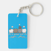 Acryl-Schlüsselanhänger Schlüsselanhänger (Rückseite)