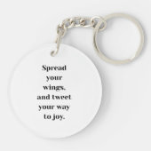 Acryl-Schlüsselanhänger Schlüsselanhänger (Rückseite)