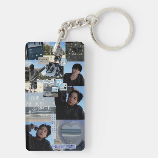 Acryl-Schlüsselanhänger Schlüsselanhänger (Rückseite)