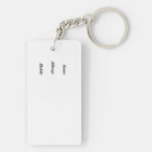 Acryl-Schlüsselanhänger Schlüsselanhänger (Rückseite)