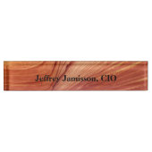 Acryl-Schreibplatte Canyon Swirl 2 Personalisiert Namensplakette (Vorderseite)