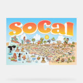Acryl-SoCal-Plakat Acrylschild (Vorderseite)