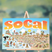 Acryl-SoCal-Plakat Acrylschild (Neutral)