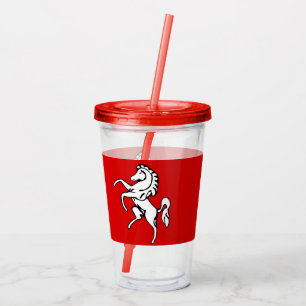 Acryl-Tumbler mit der Flagge von Kent County, Engl Acryltrinkbecher