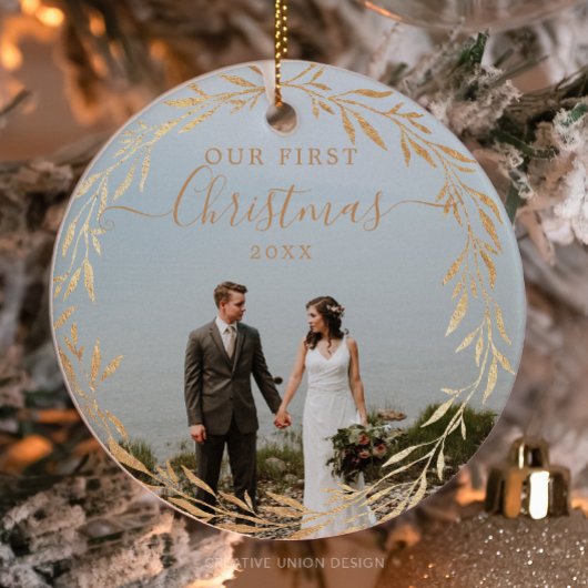 Acryl Unsere ersten Weihnachtsschmuck - Gold Ornament