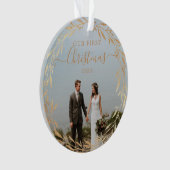 Acryl Unsere ersten Weihnachtsschmuck - Gold Ornament (Vorderseite)