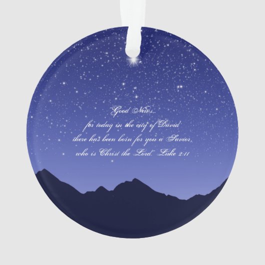 Acryl-Verzierung O heilige Nacht Ornament (Rückseite)