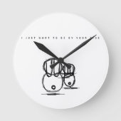 Acryl Wanduhren | Ich Wollte einfach, an deiner Se (Vorderseite)