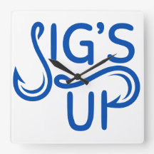 Acryl Wanduhren. Jigs Up.