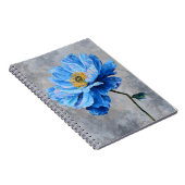 Acrylblau-Blume Notizblock (Rechte Seite)
