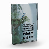 Acrylblock mit Bibelverse Psalm 121:2 Fotoblock (Links)