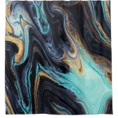 Acrylfarbe abstrakt: Farbhintergrund. Duschvorhang (Vorderseite)