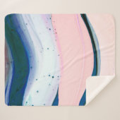Acrylfarbe, abstrakt. Schließen des Gemäldes. Sherpadecke (Vorderseite (Horizontal))