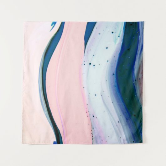 Acrylfarbe, abstrakt. Schließen des Gemäldes. Wandteppich (Vorderseite (Horizontal))