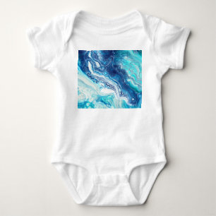 Acrylfarbe, abstrakte Farbtöne Baby Strampler