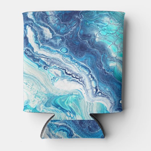 Acrylfarbe, abstrakte Farbtöne Dosenkühler (Vorderseite)