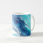 Acrylfarbe, abstrakte Farbtöne Kaffeetasse (VorderseiteRechts)