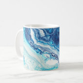 Acrylfarbe, abstrakte Farbtöne Kaffeetasse (Vorderseite Links)