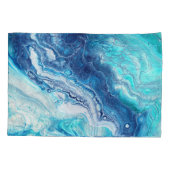 Acrylfarbe, abstrakte Farbtöne Kissenbezug (Rückseite)