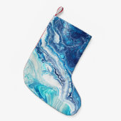 Acrylfarbe, abstrakte Farbtöne Kleiner Weihnachtsstrumpf (Vorderansicht (hängend))
