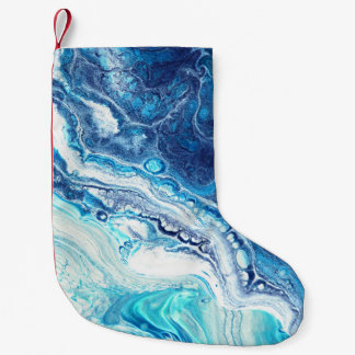 Acrylfarbe, abstrakte Farbtöne Kleiner Weihnachtsstrumpf