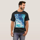Acrylfarbe, abstrakte Farbtöne T-Shirt (Vorne ganz)