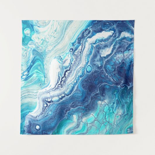 Acrylfarbe, abstrakte Farbtöne Wandteppich (Vorderseite (Horizontal))