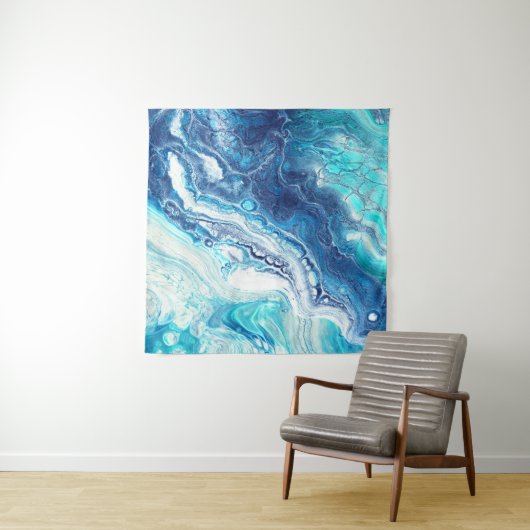 Acrylfarbe, abstrakte Farbtöne Wandteppich (Beispiel)