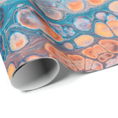 Acrylfarbe Geschenkpapier (Rolleneckpunkt)