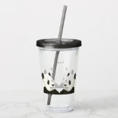 Acrylglas mit Pandas Acryltrinkbecher (Rückseite)