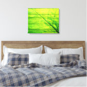 Acrylgrünes Leaf aus Holz Leinwanddruck (Insitu (Schlafzimmer))