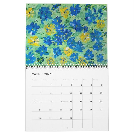 Acrylic Artwork Wall Calendar Kalender (Mär 2027)
