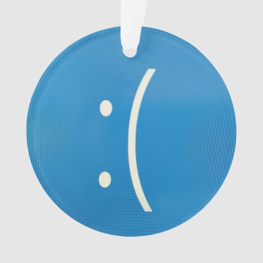 Acrylic BSOD lustiger Fehler Weihnachtsdekoration Ornament (Vorderseite)