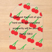 Acrylic cherry plaque acryleinladungen (Vorderseite)