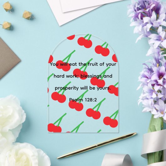 Acrylic cherry plaque acryleinladungen (Insitu (Hochzeit))