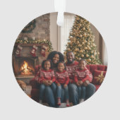 Acrylic Christmas Tree Ornament with family photo (Rückseite)