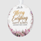 Acrylic Circle Ornament – Blush & Gold Luxury Edit (Vorderseite)