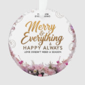 Acrylic Circle Ornament – Blush & Gold Luxury Edit (Vorderseite)