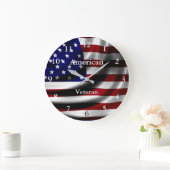 Acrylic Clock American Veteran Große Wanduhr (Zuhause)