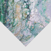 Acrylic Fluid Pour Emerald Dragon Seidenpapier (Ausschnitt)