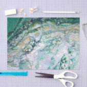 Acrylic Fluid Pour Emerald Dragon Seidenpapier (Handwerk)