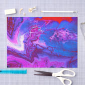 Acrylic Fluid Pour Lila Marmordesigns Seidenpapier (Handwerk)