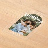 ACRYLIC Foto Wedite laden zur modernen einfachen A Acryleinladungen (Ablage )