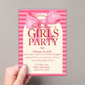 Acrylic Galantines party Invitation Acryleinladungen (Insitu (Handheld))